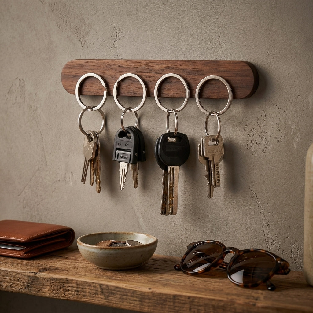 LÄVI Key — Magnetic Wooden Key Holder